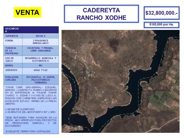 Terreno en Venta en Cadereyta de Montes